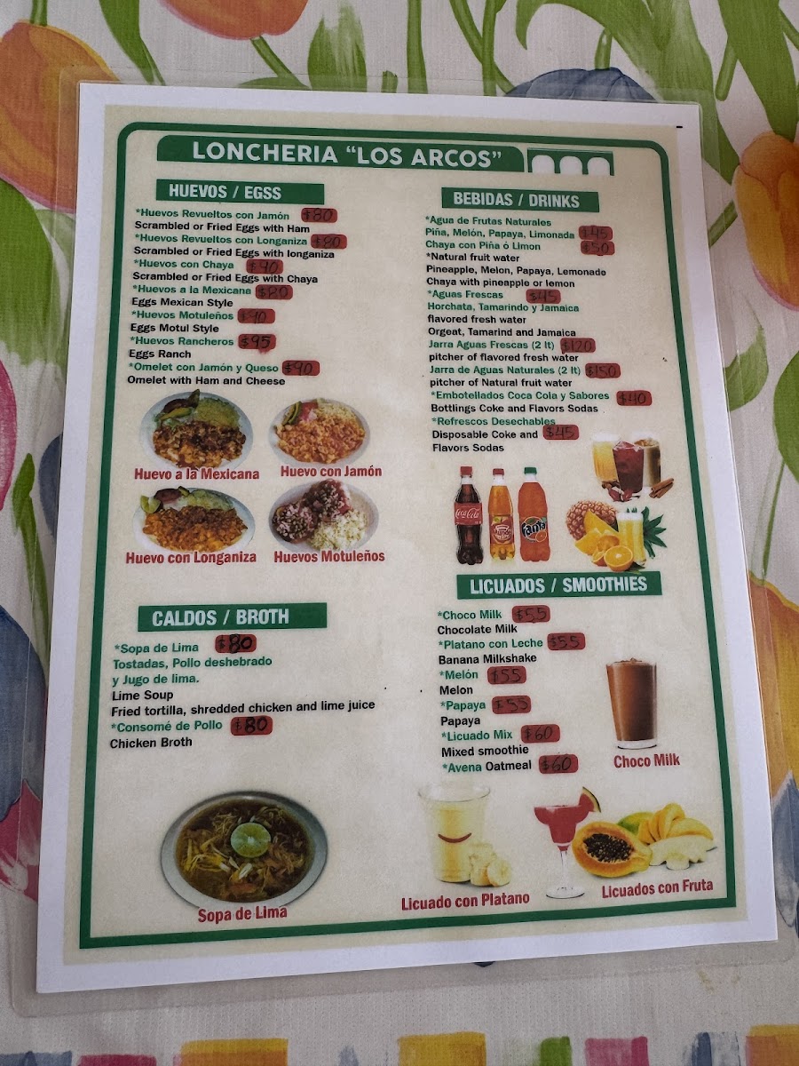 Loncheria Los Arcos Menu - Image 2